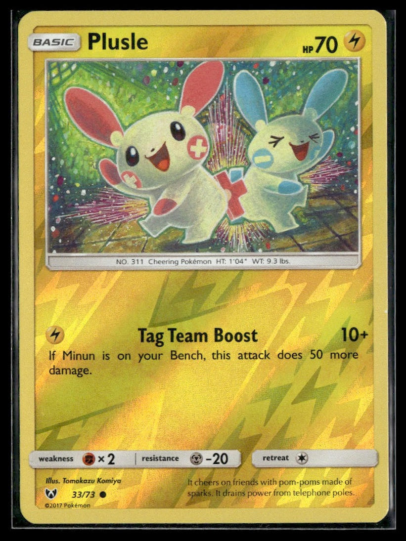 Plusle #33/73 Reverse Holo Shining Legends LP