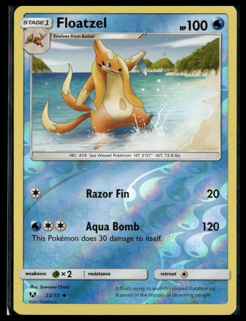 Floatzel #23/73 Reverse Holo Shining Legends LP