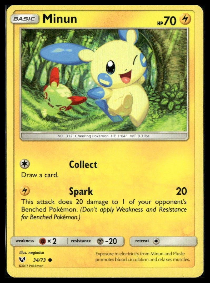 Minun #34/73 Shining Legends LP