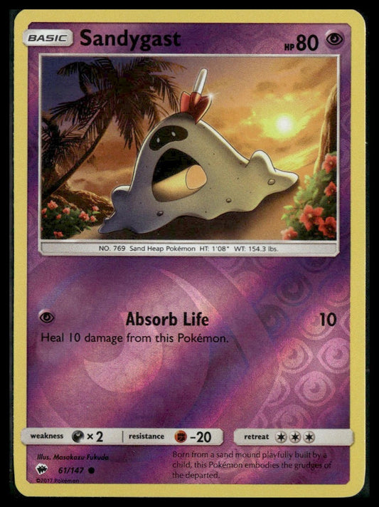 Sandygast #61/147 Reverse Holo Burning Shadows LP