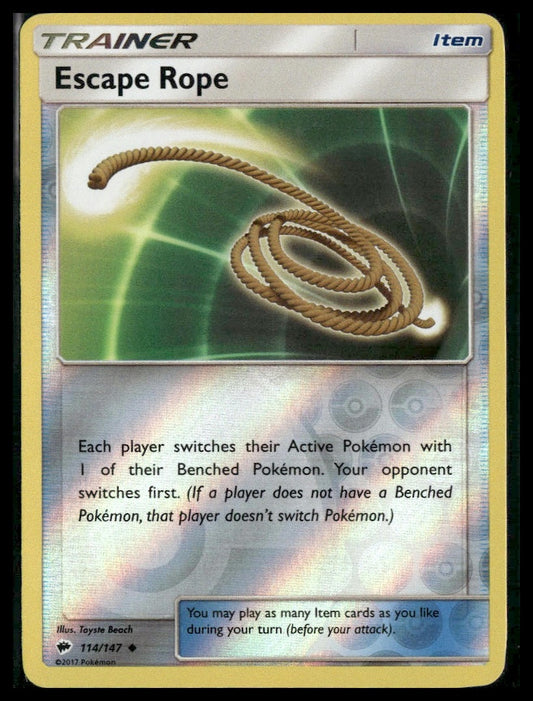 Escape Rope #114/147 Reverse Holo Burning Shadows LP