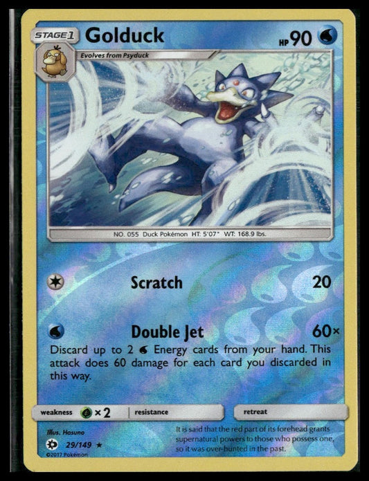 Golduck #29/149 Reverse Holo Sun & Moon LP