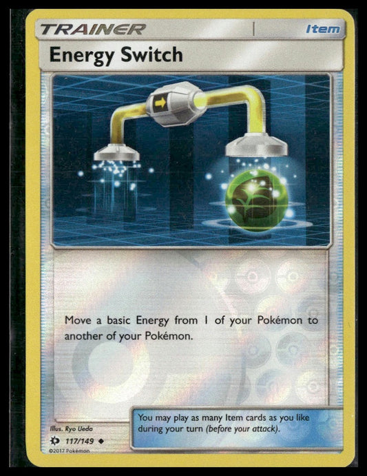Energy Switch #117/149 Reverse Holo Sun & Moon LP