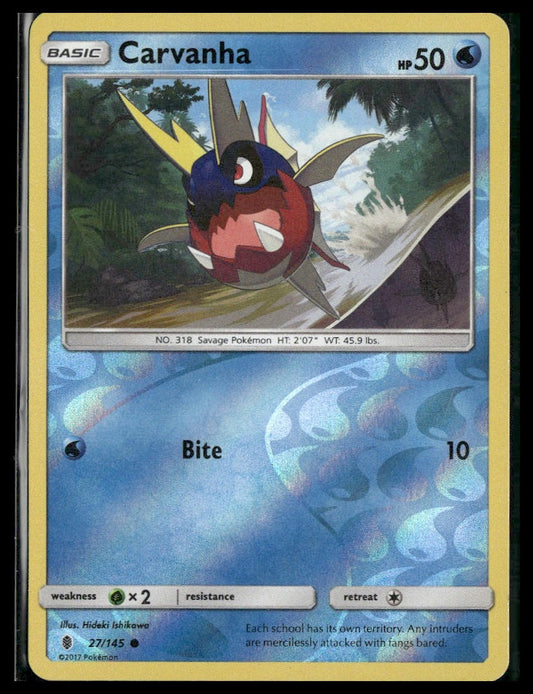 Carvanha #27/145 Reverse Holo Guardians Rising LP