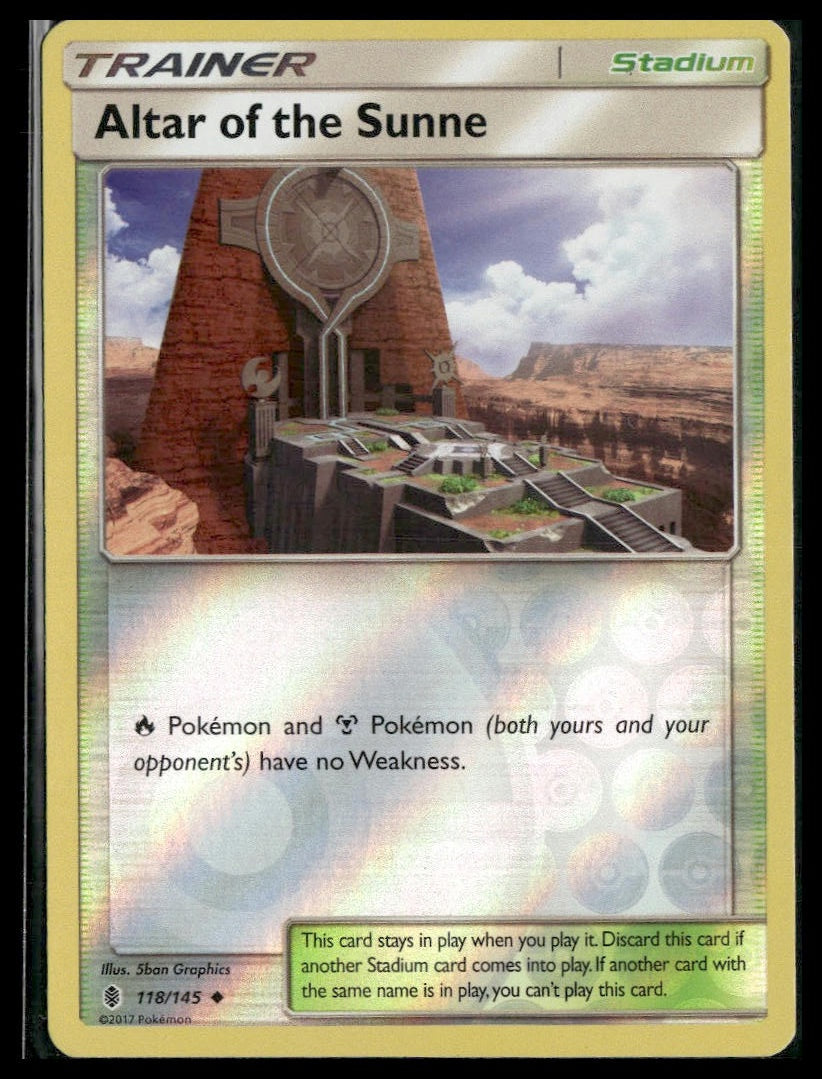 Altar of the Sunne #118/145 Reverse Holo Guardians Rising LP