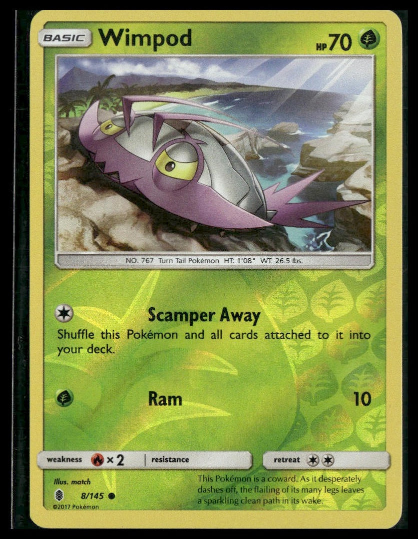Wimpod #8/145 Reverse Holo Guardians Rising LP