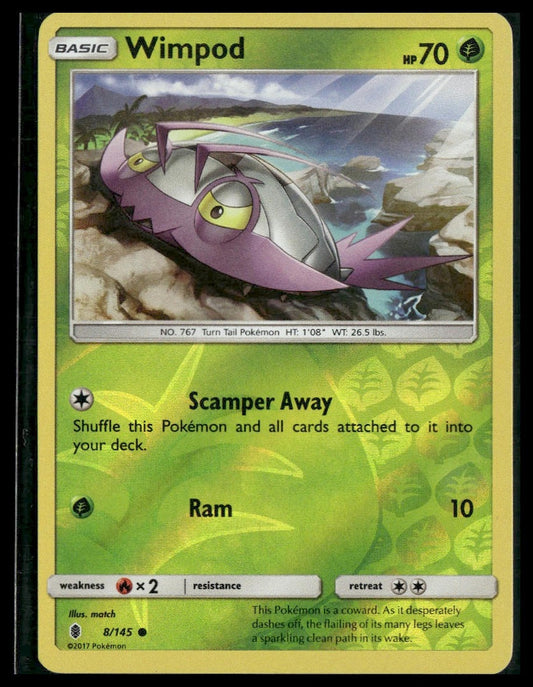 Wimpod #8/145 Reverse Holo Guardians Rising LP