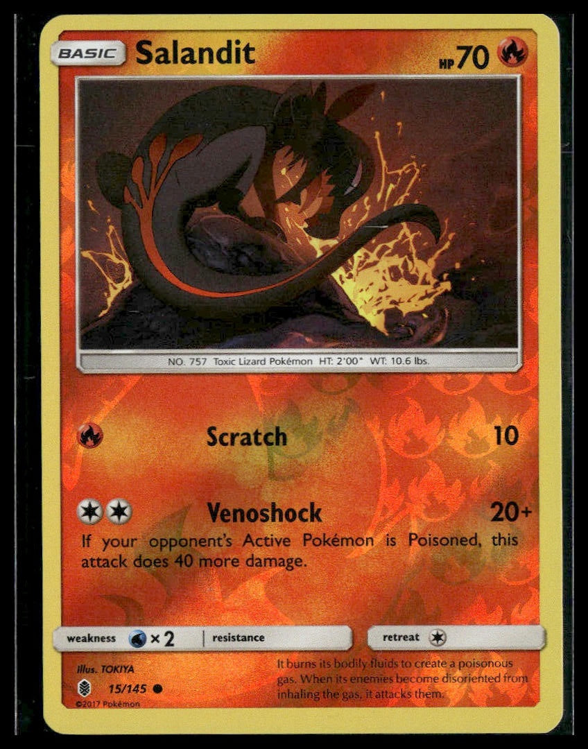 Salandit #15/145 Reverse Holo Guardians Rising LP