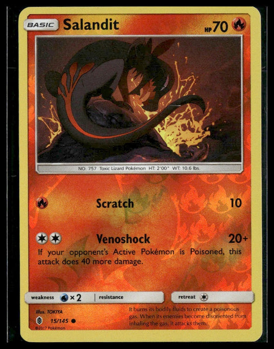 Salandit #15/145 Reverse Holo Guardians Rising LP