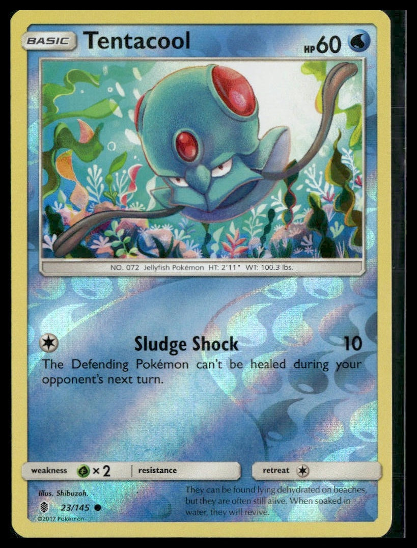 Tentacool #23/145 Reverse Holo Guardians Rising LP