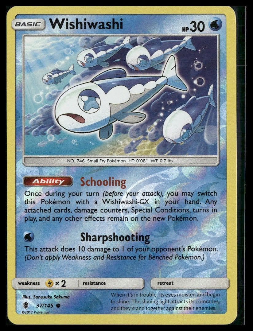Wishiwashi #37/145 Guardians Rising LP