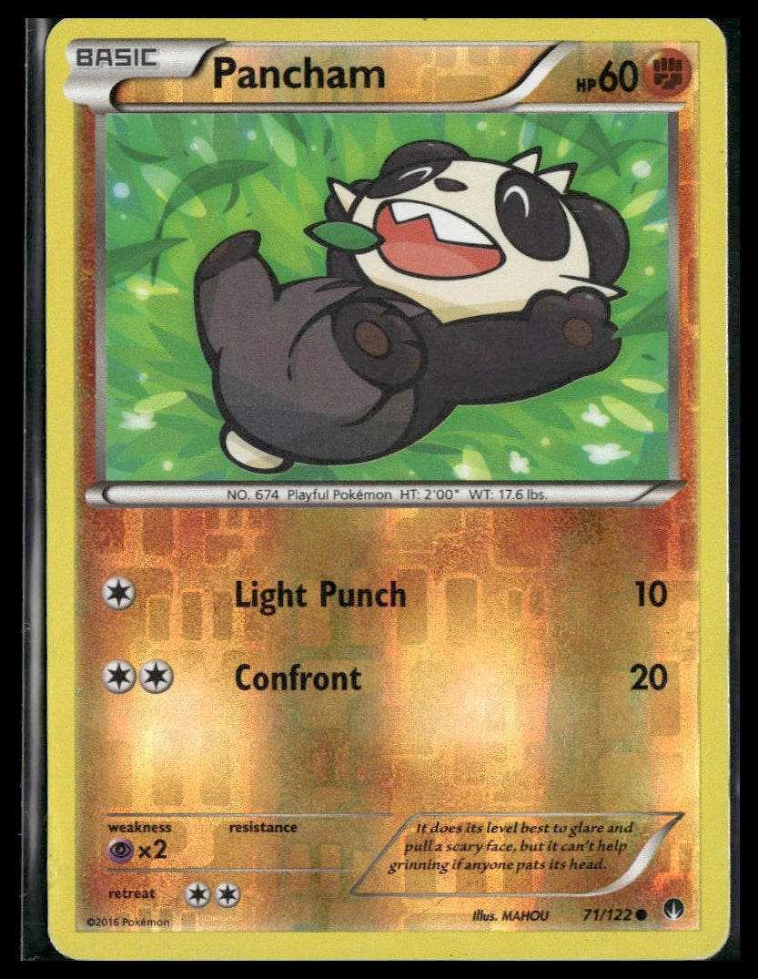 Pancham #71/122 Reverse Holo BREAKpoint HP
