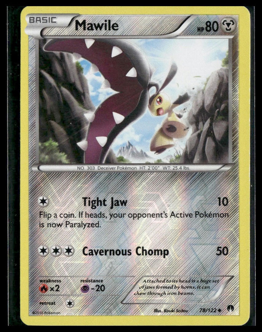 Mawile #78/122 Reverse Holo BREAKpoint LP
