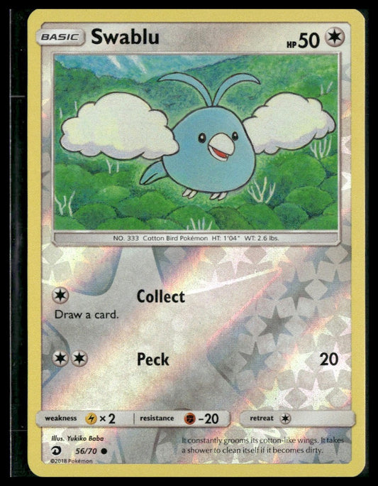 Swablu #56/70 Reverse Holo Dragon Majesty LP