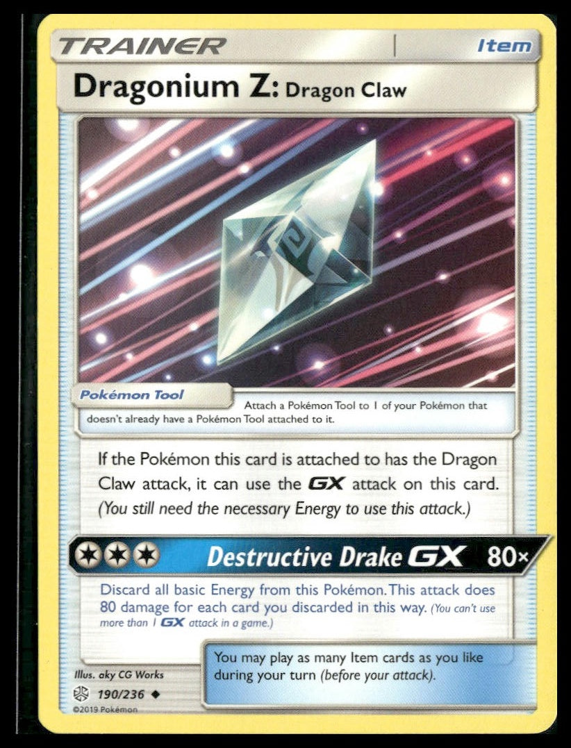 Dragonium Z: Dragon Claw #190/236 Cosmic Eclipse LP