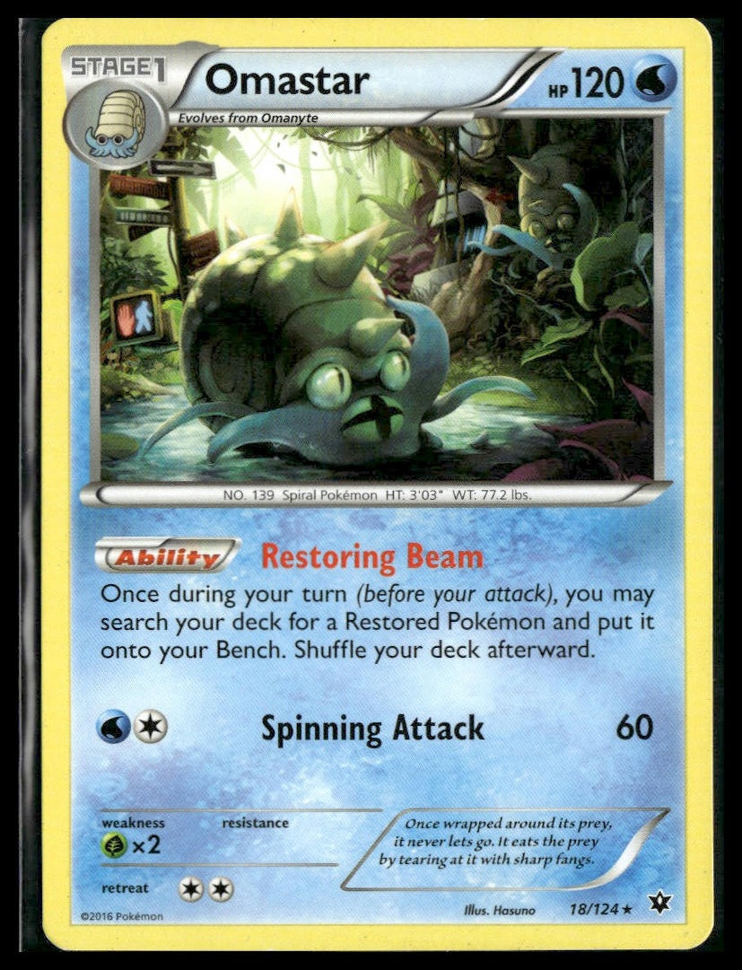 Omastar #18/124 Fates Collide MP