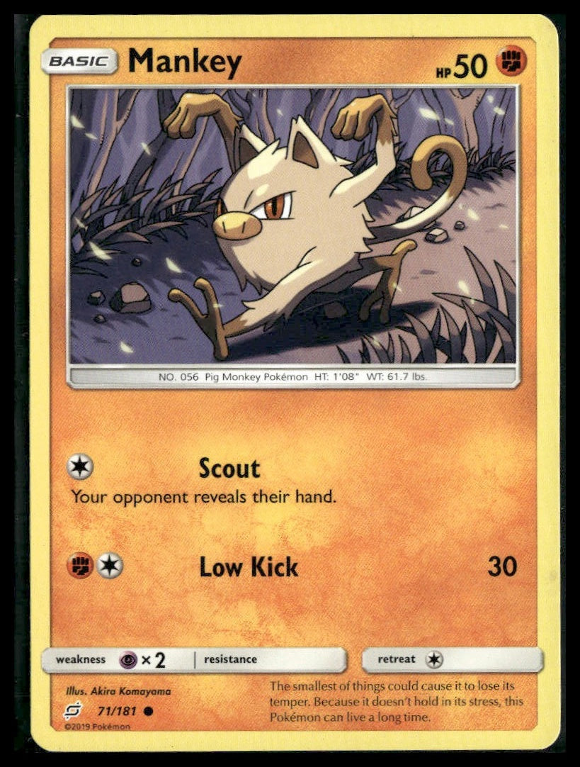 Mankey #71/181 Team Up LP
