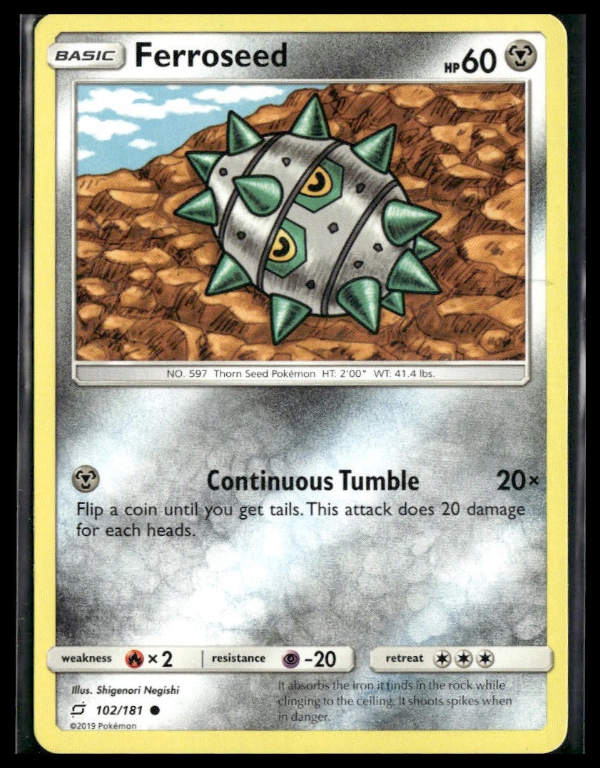 Ferroseed #102/181 Team Up LP