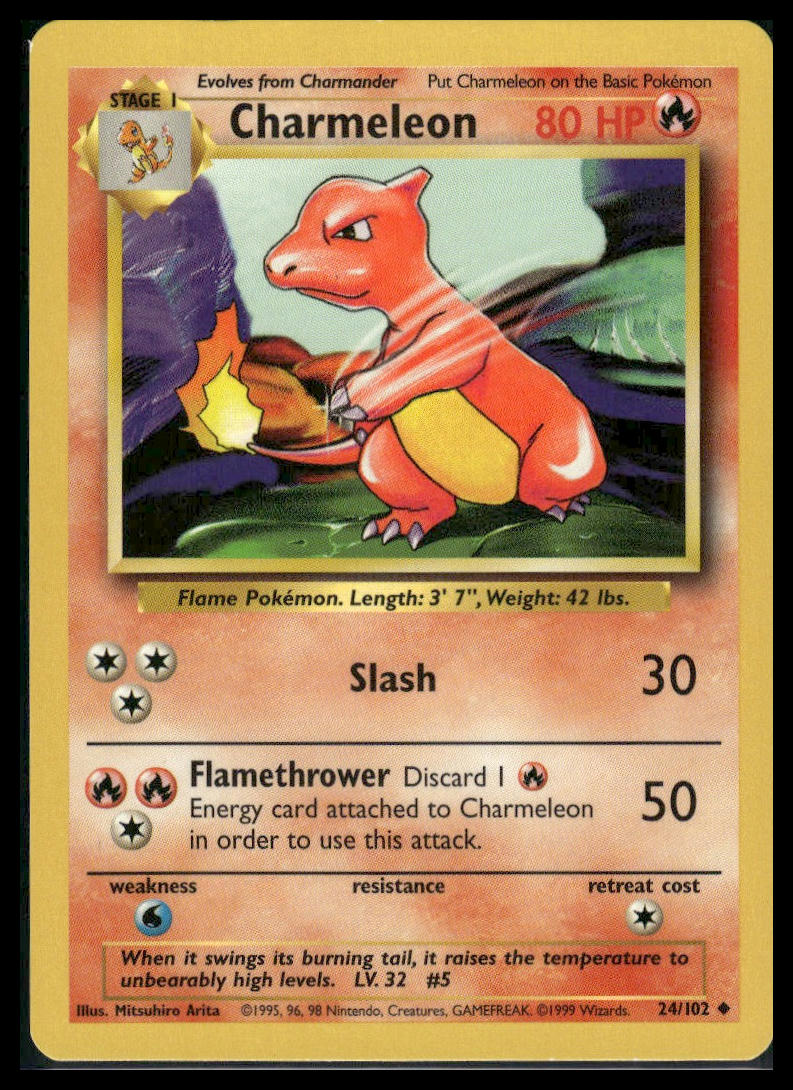 Charmeleon #024/102 Base Set LP