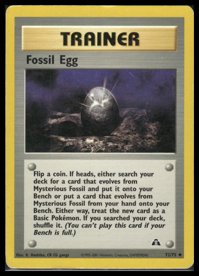 Fossil Egg #72/75 Neo Discovery MP