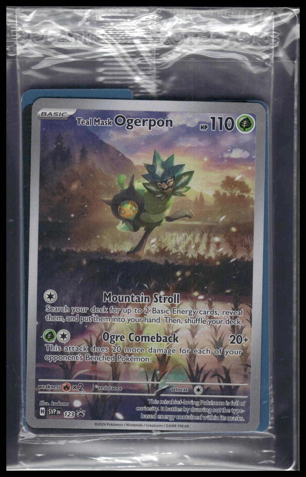 Teal Mask Ogerpon #123 SEALED Twilight Masquerade ETB Promo NM