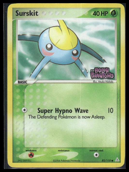 Surskit #82/110 STAMPED Reverse Holo Holon Phantoms MP