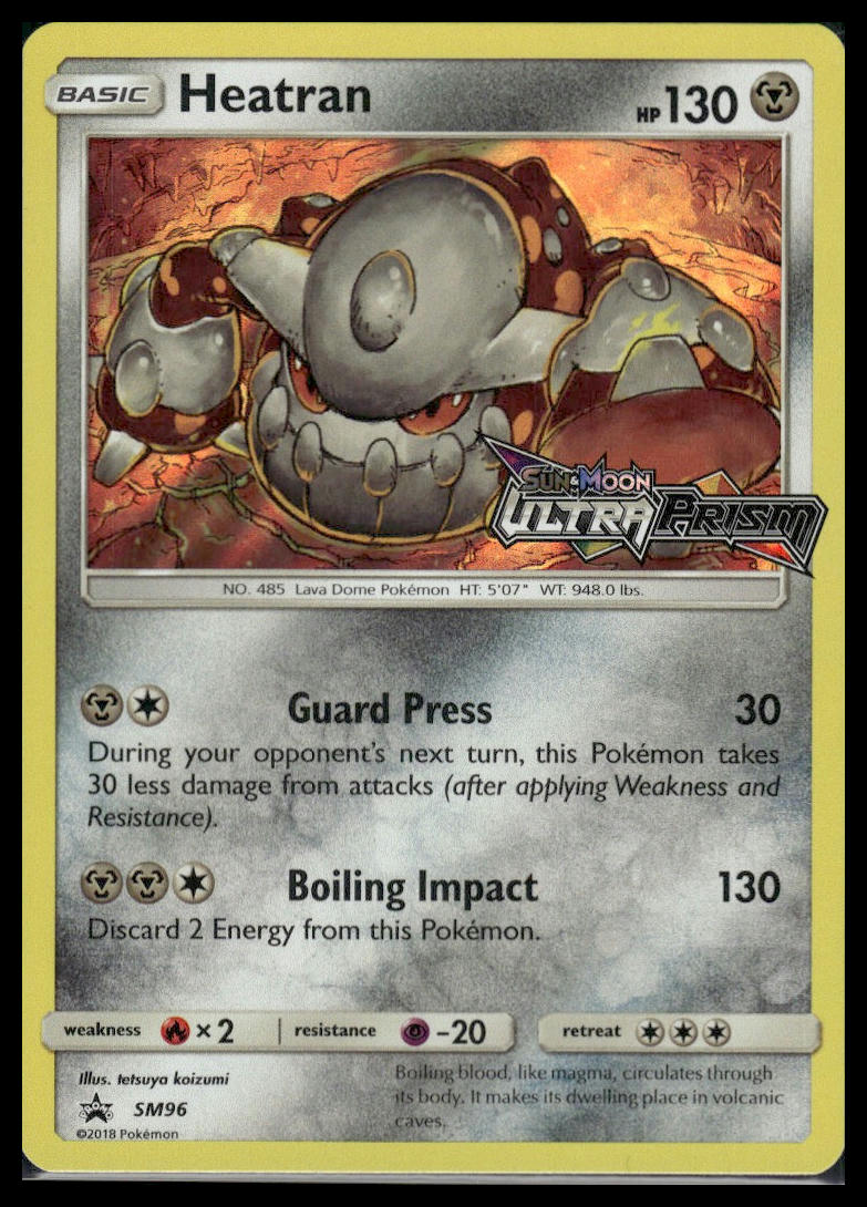 Heatran #SM96 STAMPED Ultra Prism Promo LP