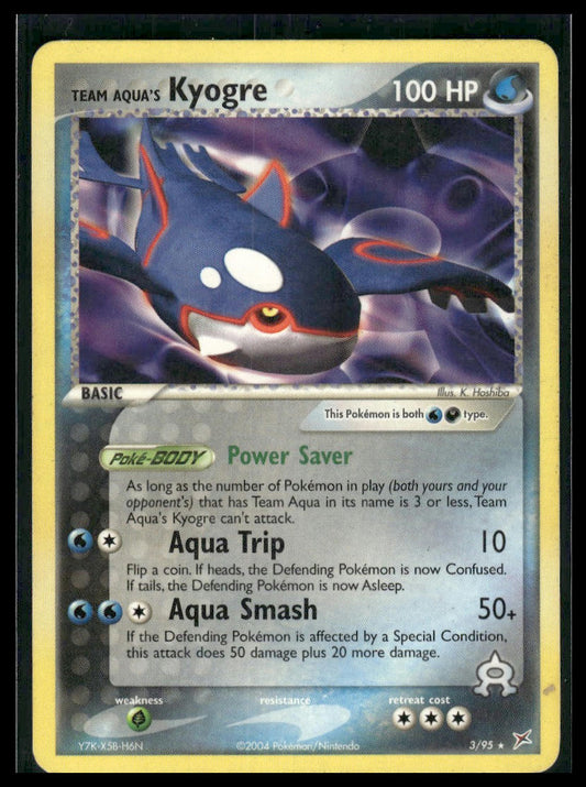 Team Aqua's Kyogre #3/95 Team Magma vs Team Aqua MP