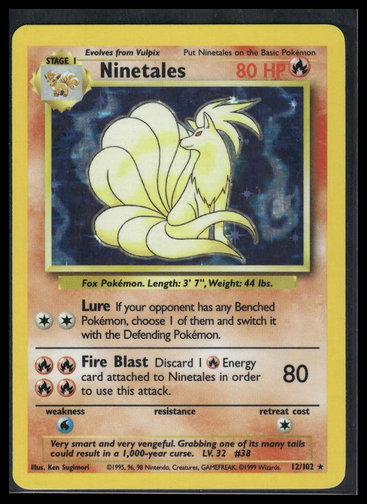 Ninetales #012/102 Base Set LP