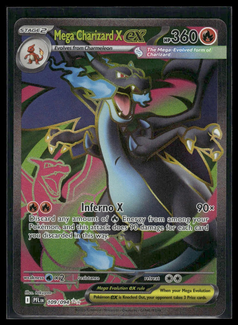 Mega Charizard X ex #109/094 Phantasmal Flames VLP