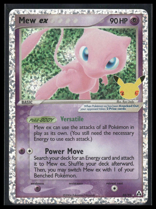 Mew ex #88/92 Celebrations VLP