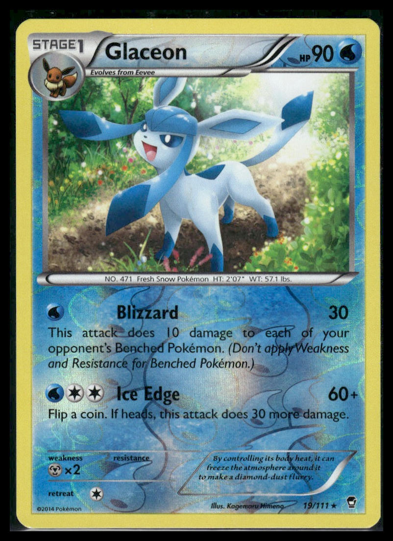 Glaceon #19/111 Reverse Holo XY - Furious Fists LP