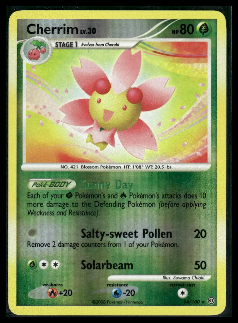 Cherrim #14/100 Reverse Holo Stormfront LP