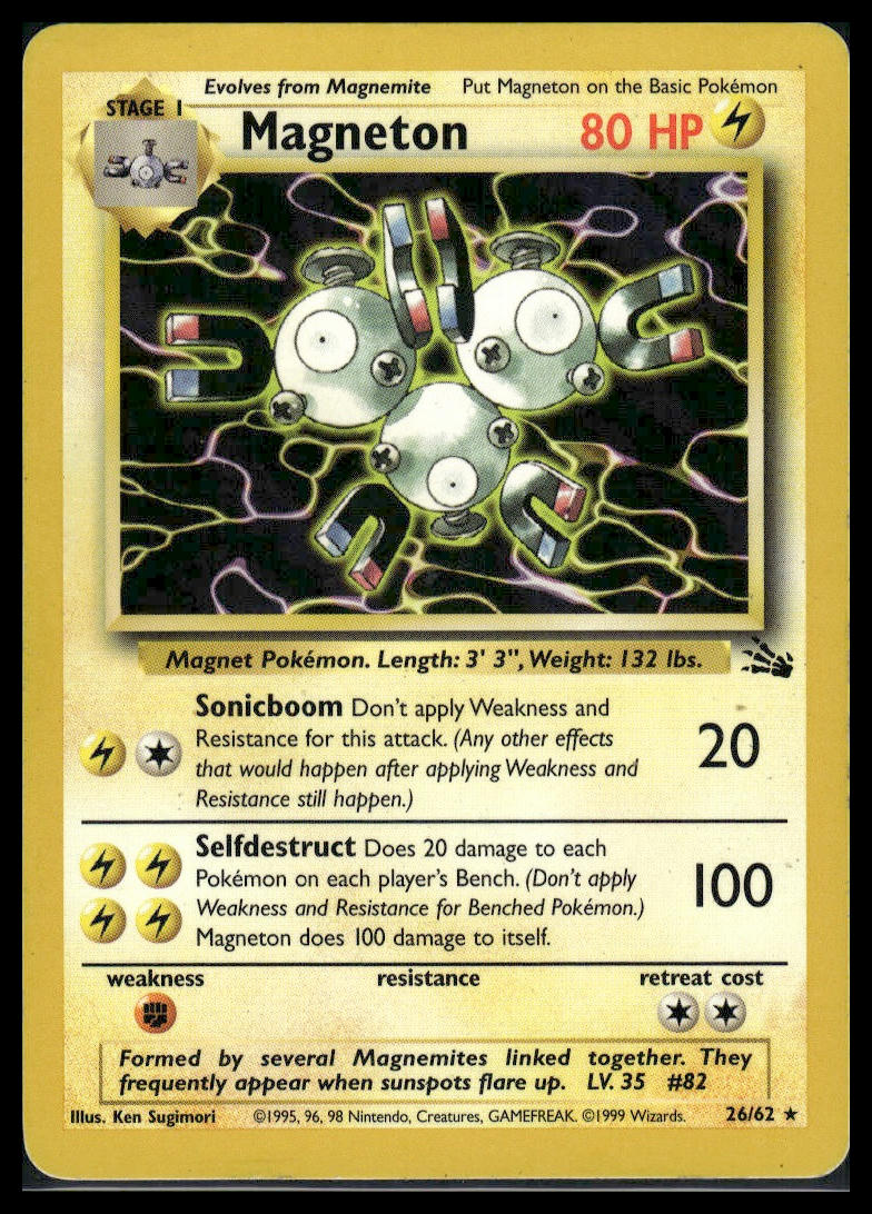 Magneton #26/62 Fossil LP