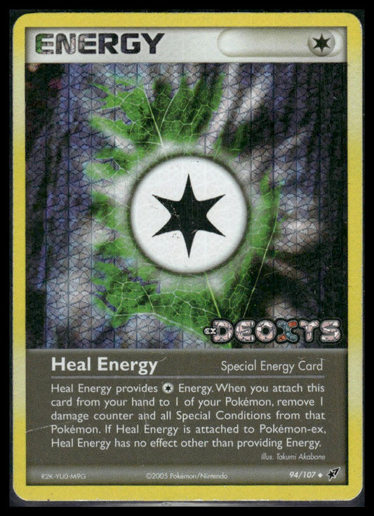 Heal Energy #94/107 STAMPED Reverse Holo Deoxys MP
