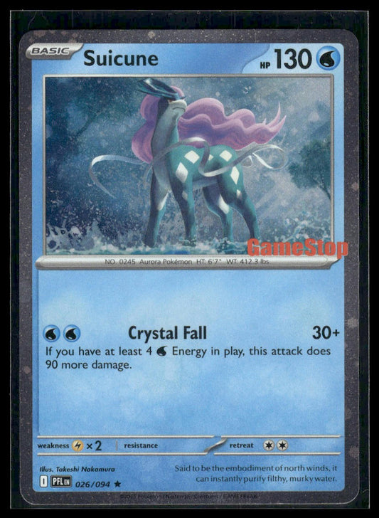 Suicune #026/094 STAMPED GameStop Promo VLP
