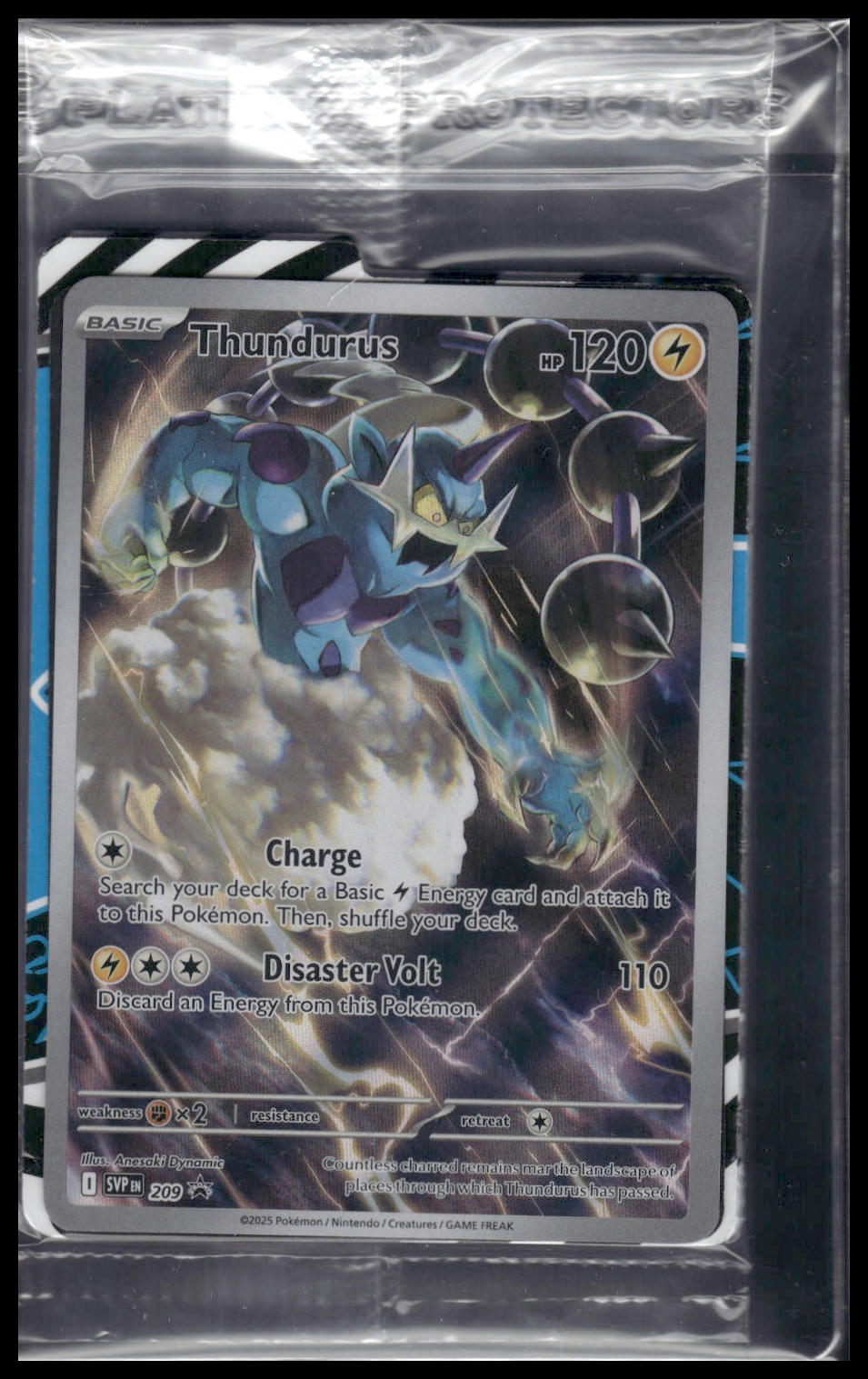 Thundurus #209 SEALED Black Bolt ETB Promo NM