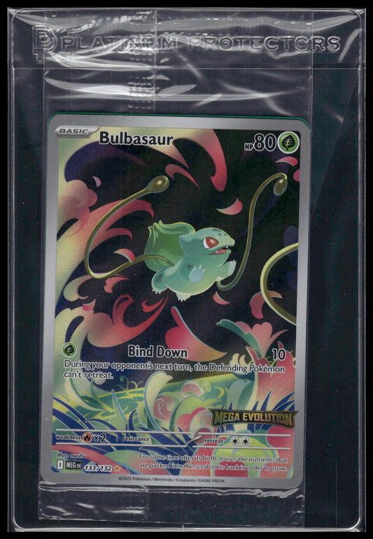 Bulbasaur #133/132 SEALED STAMPED Mega Evolution Box Topper VLP