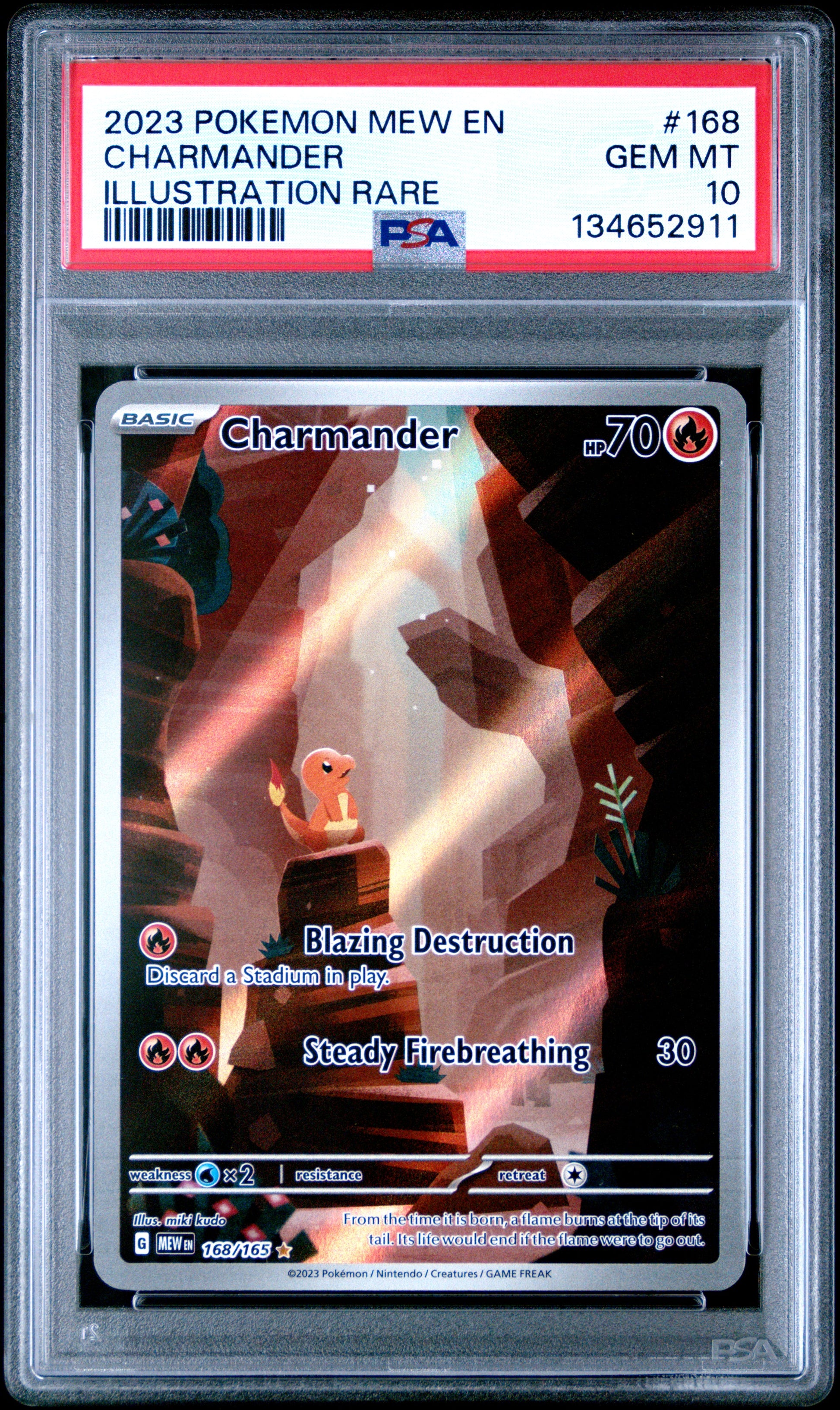 PSA 10 Charmander #168 151