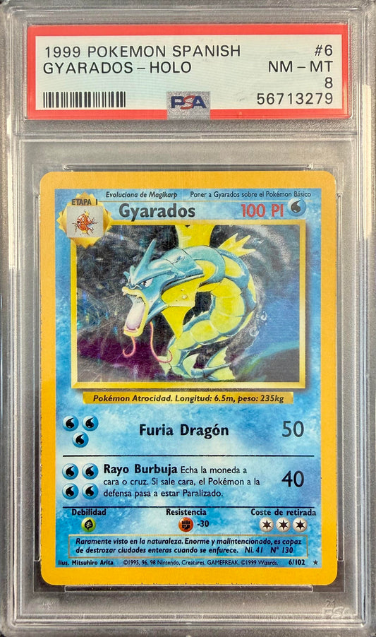 PSA 8 Gyarados #6 SPANISH Base Set