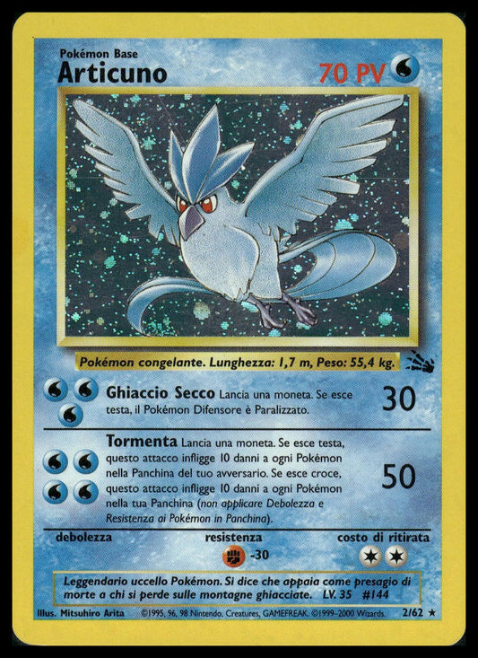 Articuno #02/62 ITALIAN Fossil LP