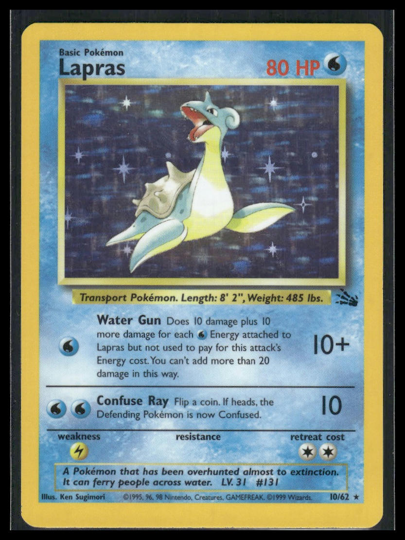 Lapras #10/62 Fossil LP