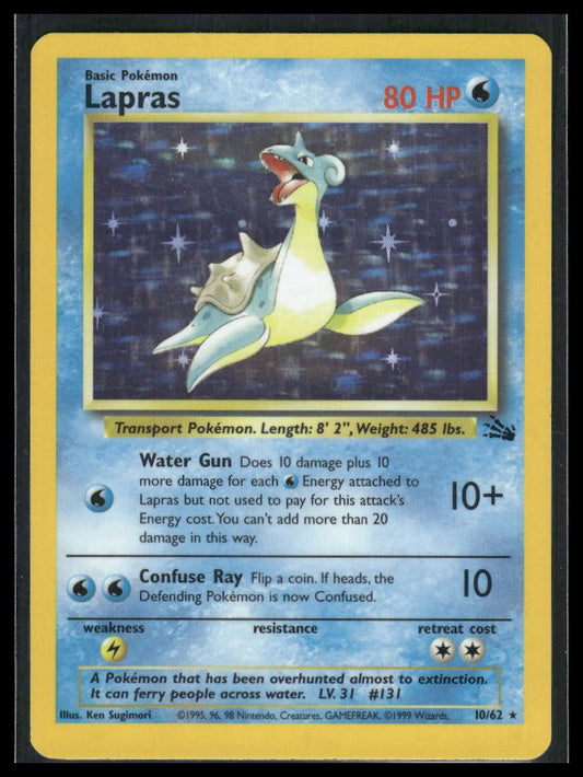 Lapras #10/62 Fossil LP