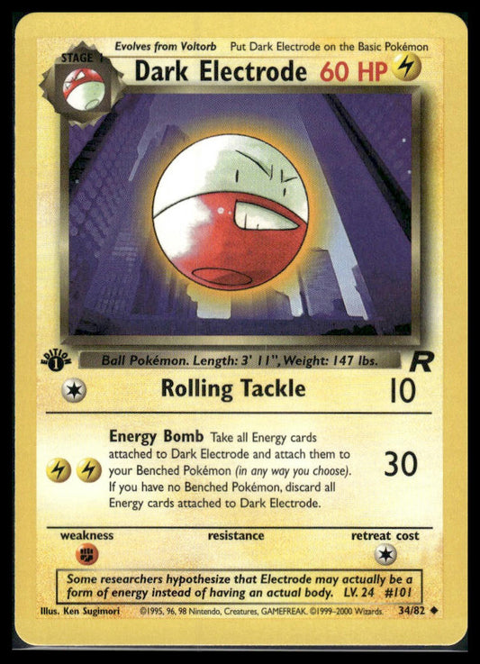 Dark Electrode #34/82 1st Edition Team Rocket LP
