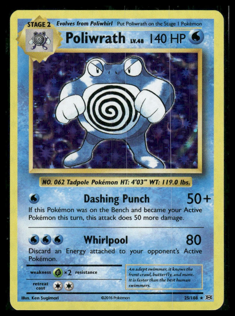 Poliwrath #25/108 Evolutions LP