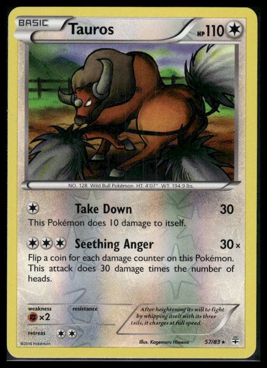 Tauros #57/83 Reverse Holo Generations LP