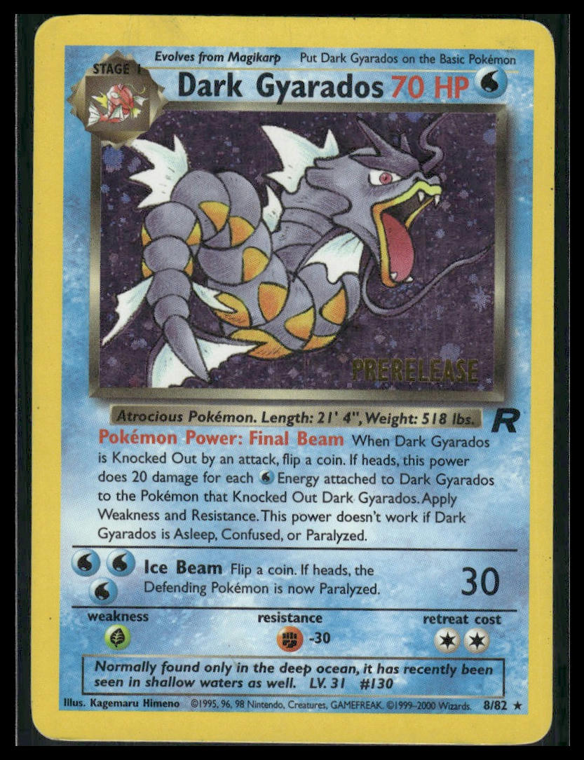 Dark Gyarados (Prerelease) #08/82 Team Rocket HP