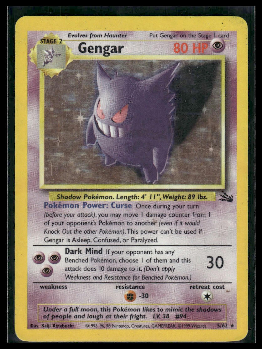Gengar #05/62 Fossil HP