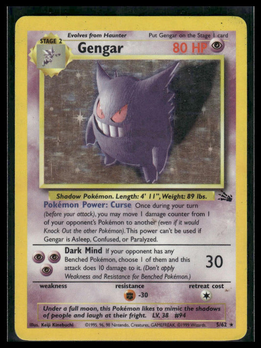 Gengar #05/62 Fossil HP