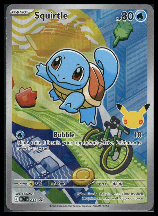 Squirtle #039 First Partner Illustration Collection Promo VLP
